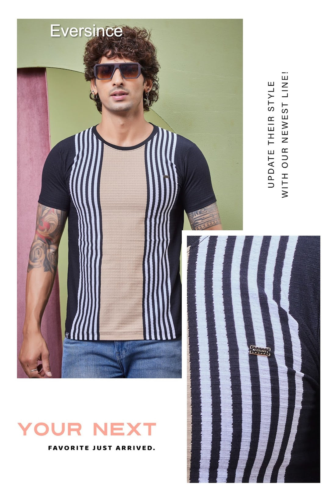 Vol 5880 Eversince Vertical Mens Tshirts Wholesaler Gujarat