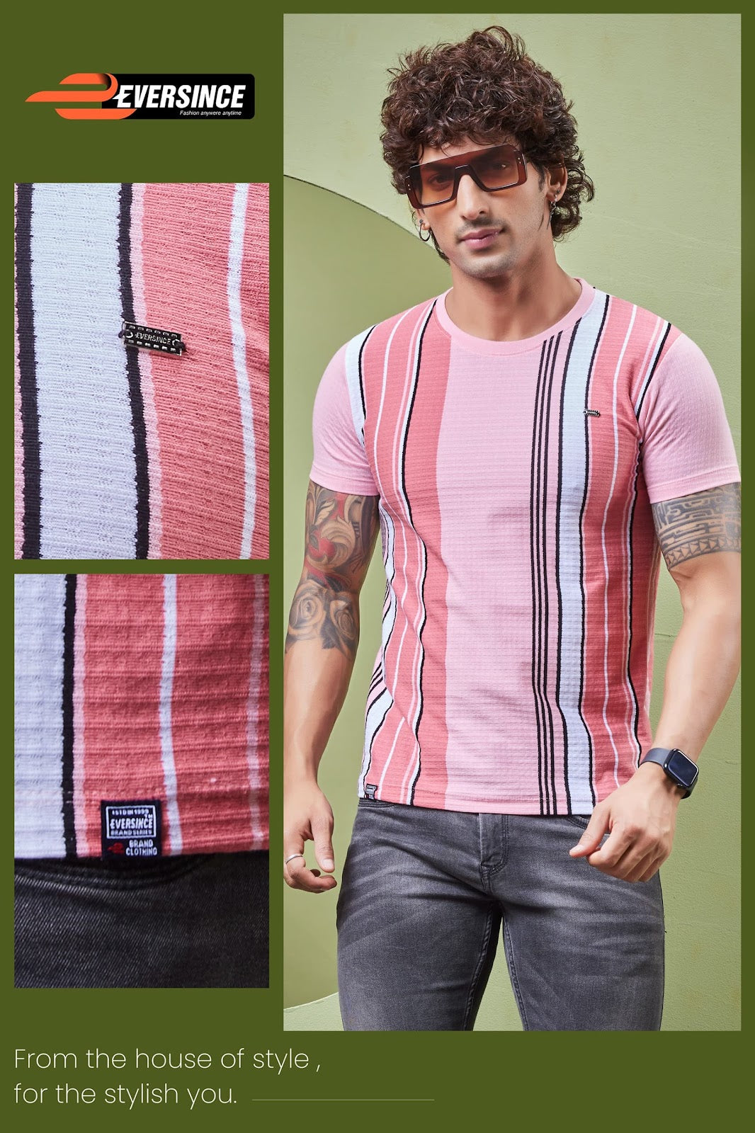 Vol 5880 Eversince Vertical Mens Tshirts Wholesaler Gujarat