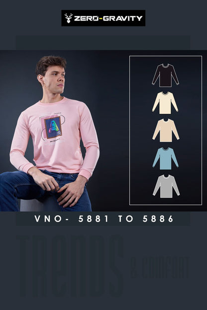 Vol 5881 To 5886 Zero Gravity Looper Mens Tshirts Wholesaler Gujarat
