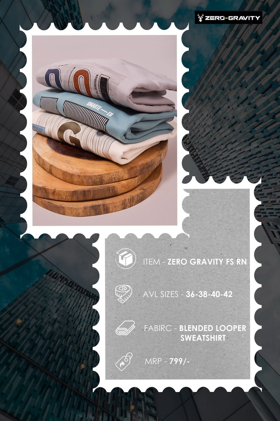 Vol 5881 To 5886 Zero Gravity Looper Mens Tshirts Wholesaler Gujarat