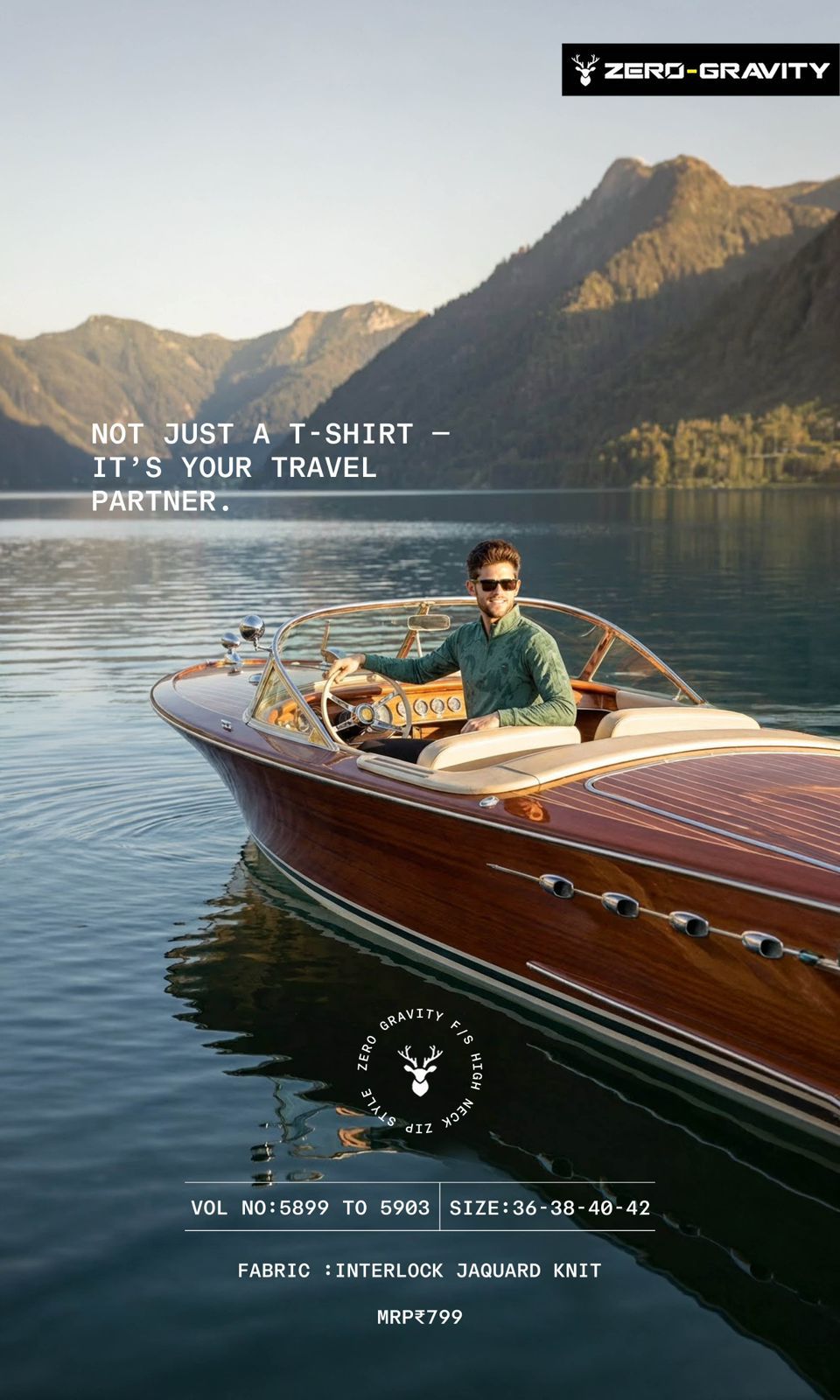 Vol 5899 - 5903 Zero Gravity Interlock Mens Tshirts Wholesaler Ahmedabad