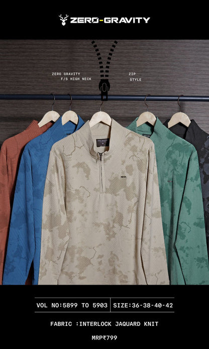 Vol 5899 - 5903 Zero Gravity Interlock Mens Tshirts Wholesaler Ahmedabad