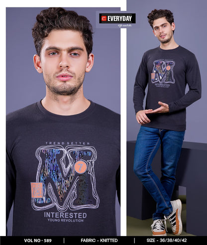 Vol 589 Everyday Knit Mens Tshirts Exporter Ahmedabad