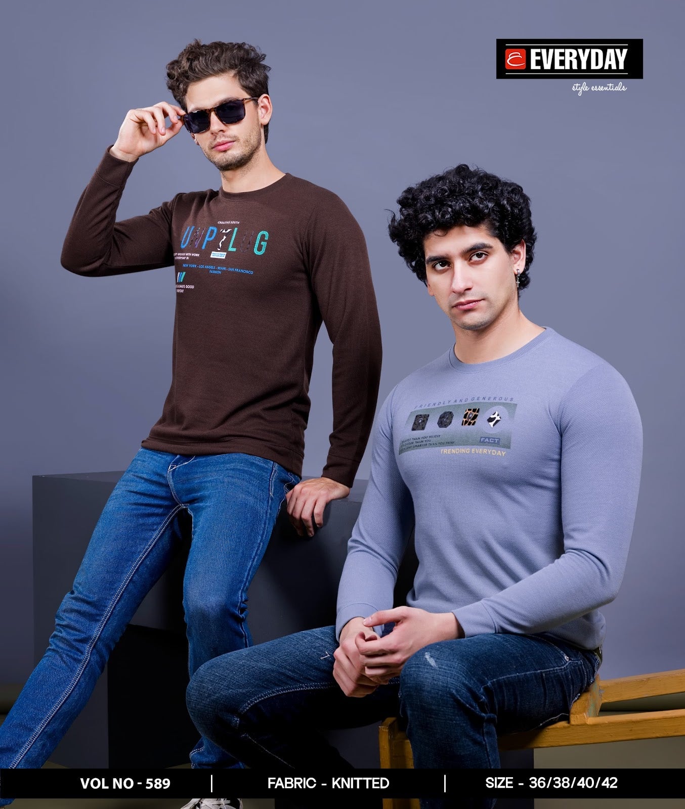 Vol 589 Everyday Knit Mens Tshirts Exporter Ahmedabad