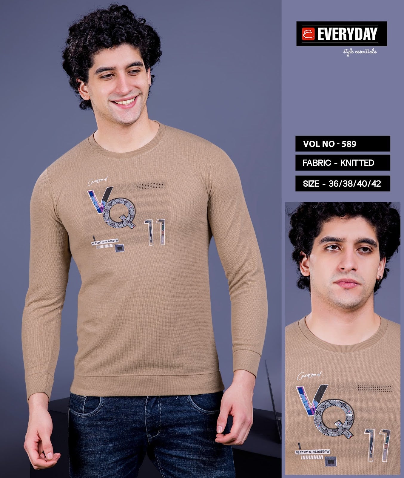 Vol 589 Everyday Knit Mens Tshirts Exporter Ahmedabad