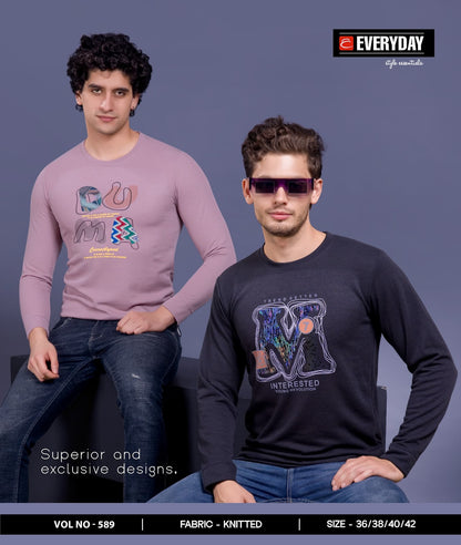 Vol 589 Everyday Knit Mens Tshirts Exporter Ahmedabad