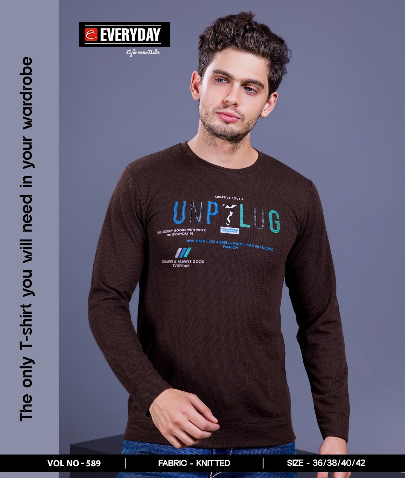 Vol 589 Everyday Knit Mens Tshirts Exporter Ahmedabad