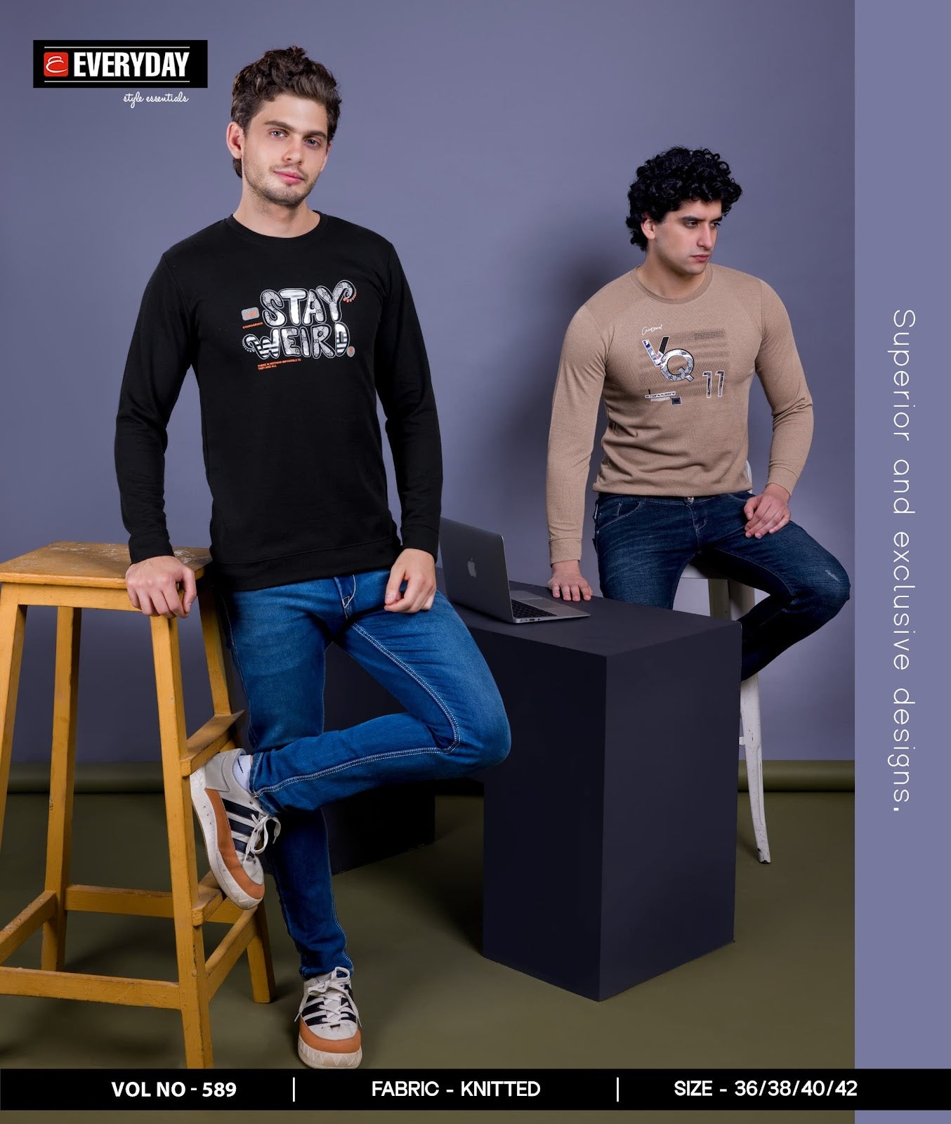 Vol 589 Everyday Knit Mens Tshirts Exporter Ahmedabad