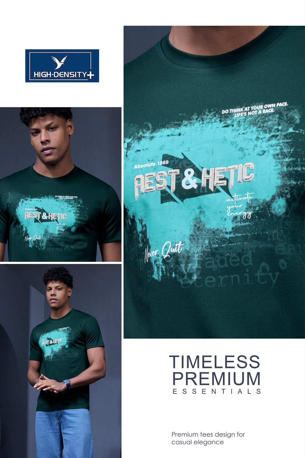 Vol 58 To 63 Plus Size High Density Tencil Lycra Mens Tshirts Wholesaler Ahmedabad