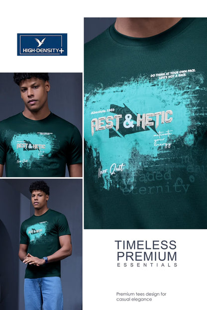 Vol 58 To 63 Plus Size High Density Tencil Lycra Mens Tshirts Wholesaler Ahmedabad