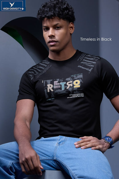Vol 58 To 63 Plus Size High Density Tencil Lycra Mens Tshirts Wholesaler Ahmedabad