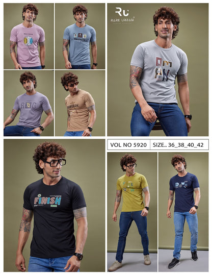 Vol 5920 Rare Urban Tencel Lycra Mens Tshirts Manufacturer India