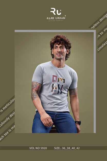 Vol 5920 Rare Urban Tencel Lycra Mens Tshirts Manufacturer India