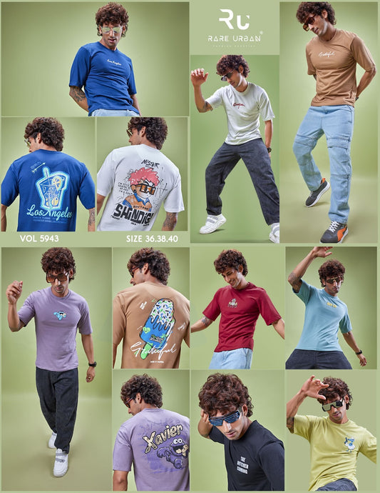 Vol 5943 Rare Urban Cotton Looper Mens Tshirts Manufacturer