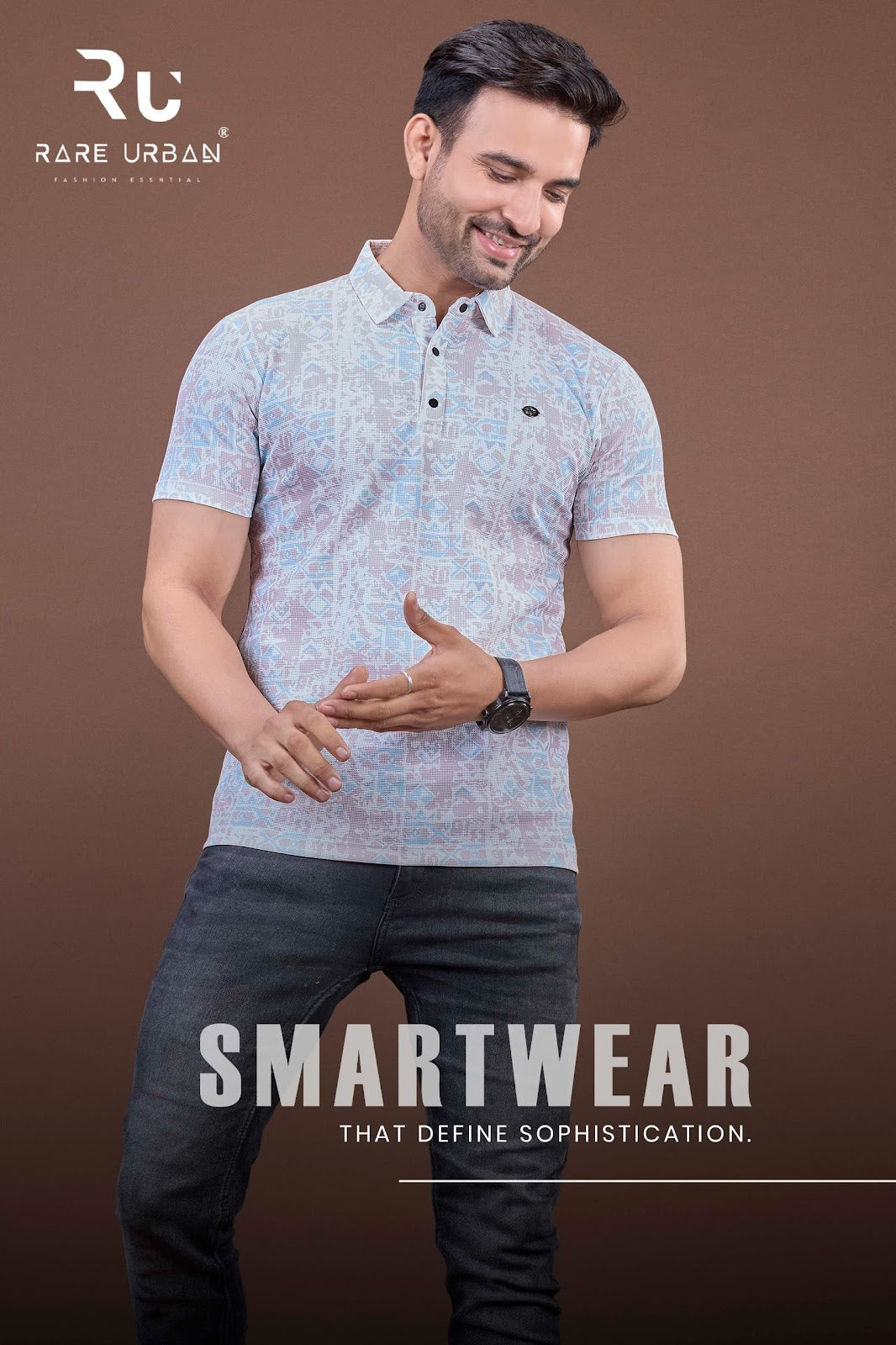 Vol 6004 Rare Urban Aop Mens Tshirts Supplier India