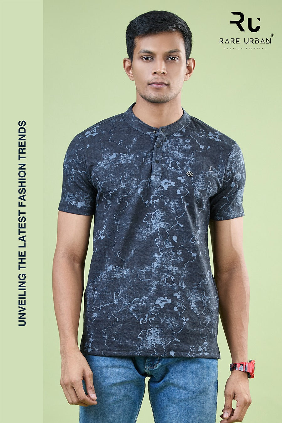 Vol 6021 Rare Urban Aop Mens Tshirts Exporter Gujarat