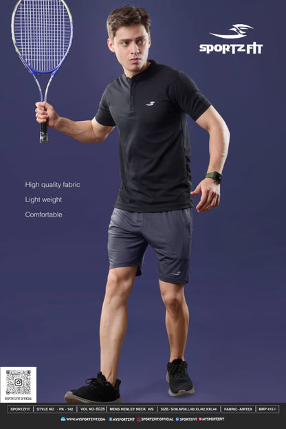 Vol 6028 Sportz Fit Airtex Mens Tshirts Wholesale Price