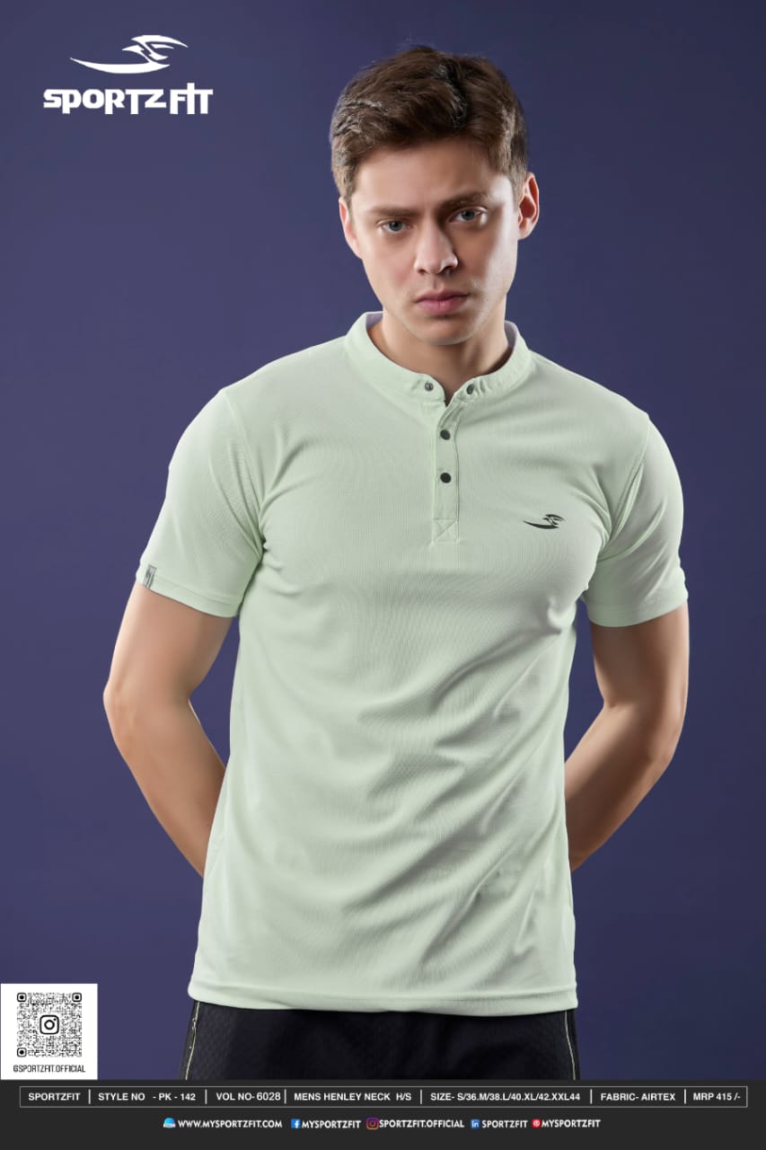 Vol 6028 Sportz Fit Airtex Mens Tshirts Wholesale Price