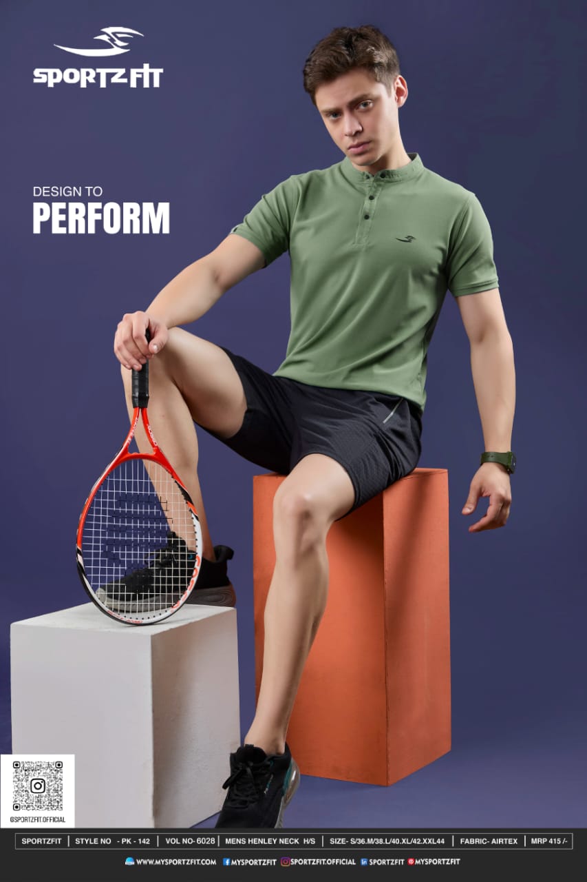 Vol 6028 Sportz Fit Airtex Mens Tshirts Wholesale Price