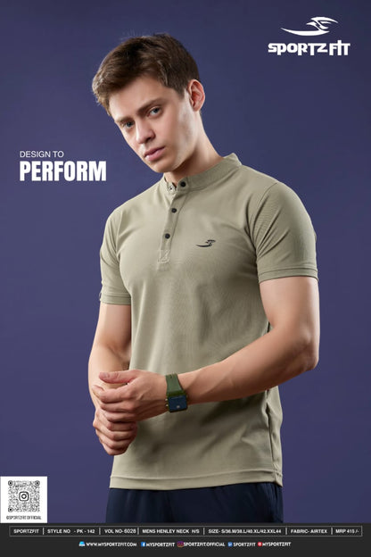 Vol 6028 Sportz Fit Airtex Mens Tshirts Wholesale Price