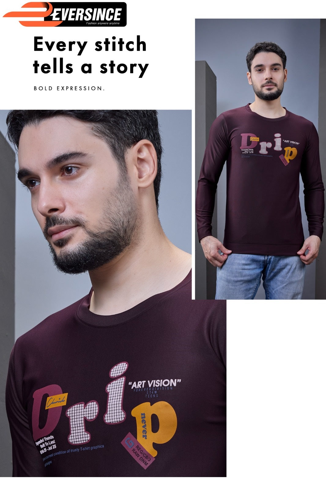 Vol 6029 Eversince Looper Mens Tshirts Wholesale