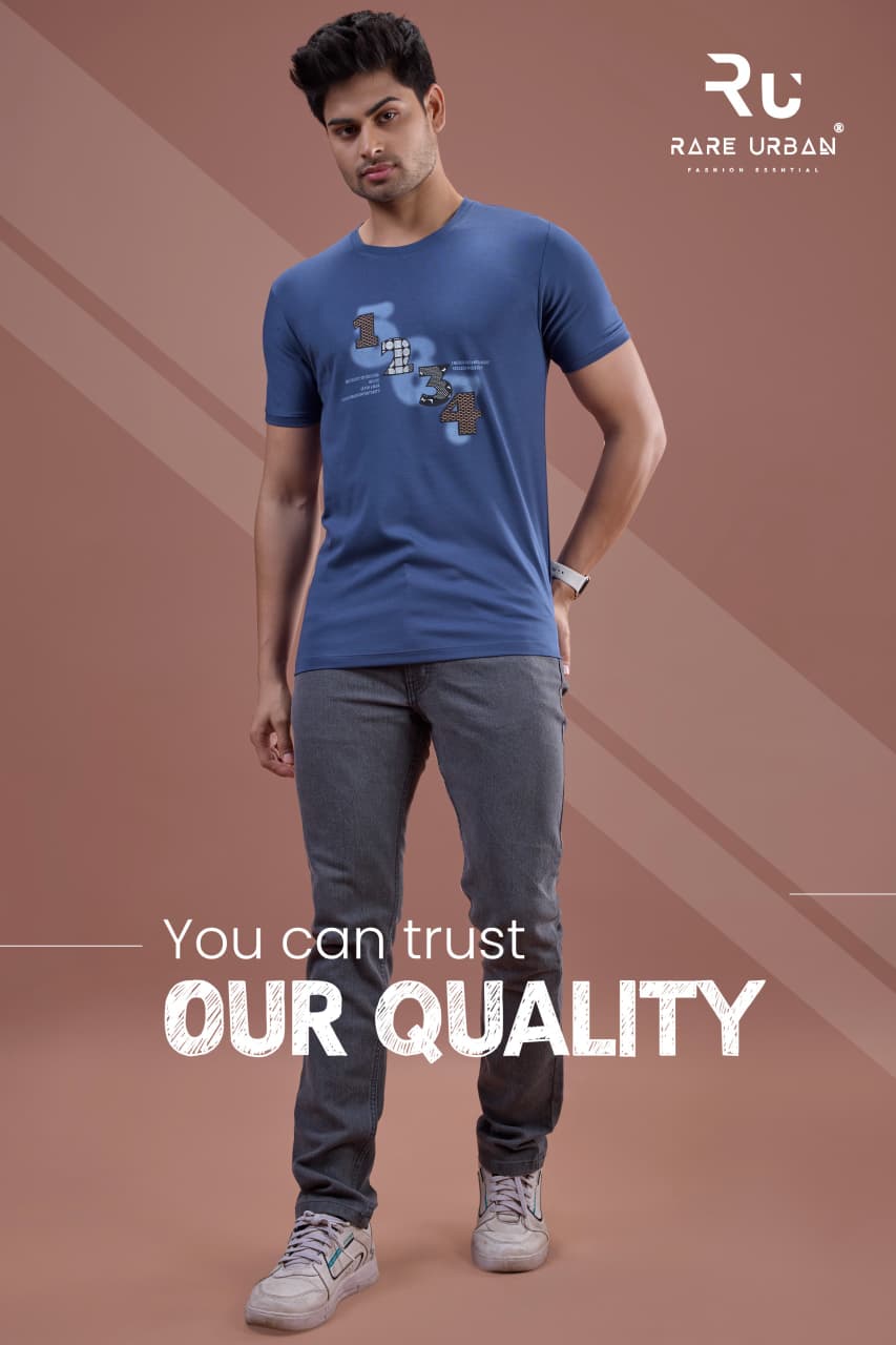 Vol 6040 Rare Urban Tencil Lycra Mens Tshirts Manufacturer Gujarat