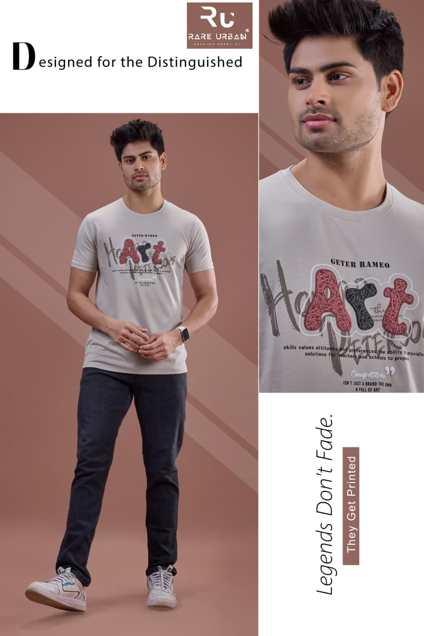 Vol 6040 Rare Urban Tencil Lycra Mens Tshirts Manufacturer Gujarat