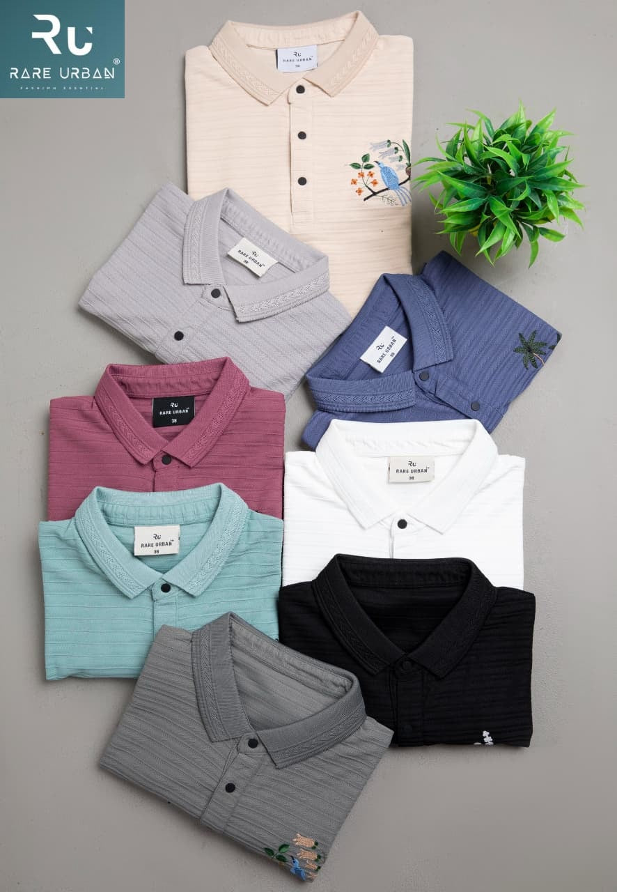 Vol 6054 Rare Urban Jacquard Knit Mens Tshirts Wholesale Rate