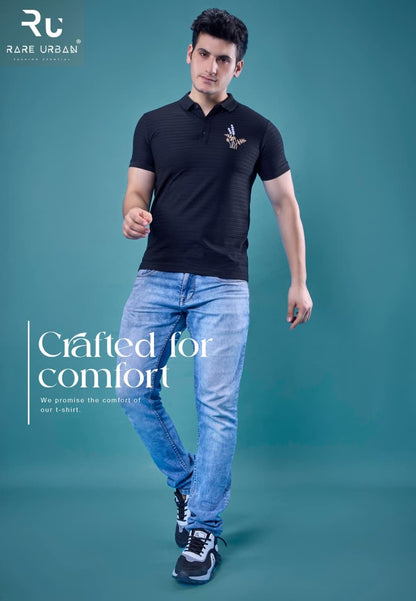 Vol 6054 Rare Urban Jacquard Knit Mens Tshirts Wholesale Rate