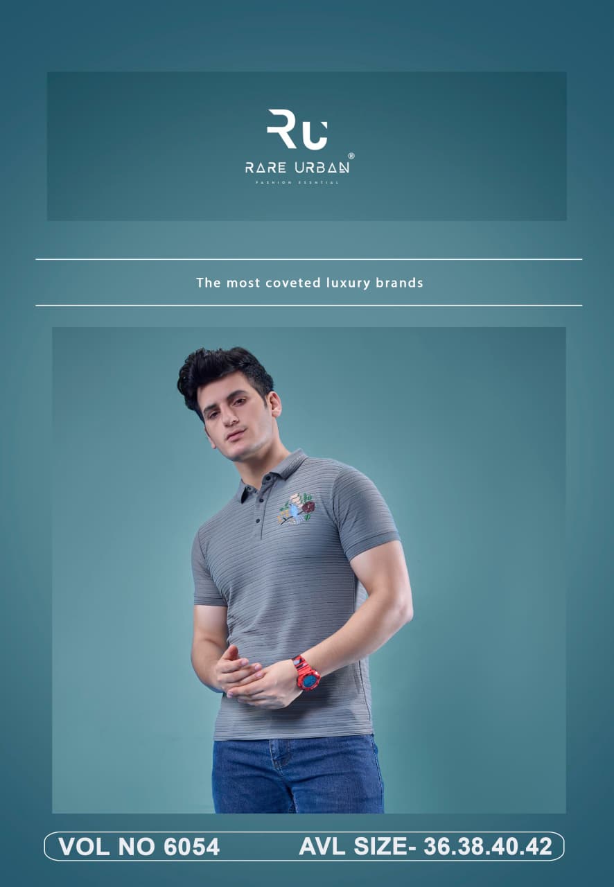 Vol 6054 Rare Urban Jacquard Knit Mens Tshirts Wholesale Rate