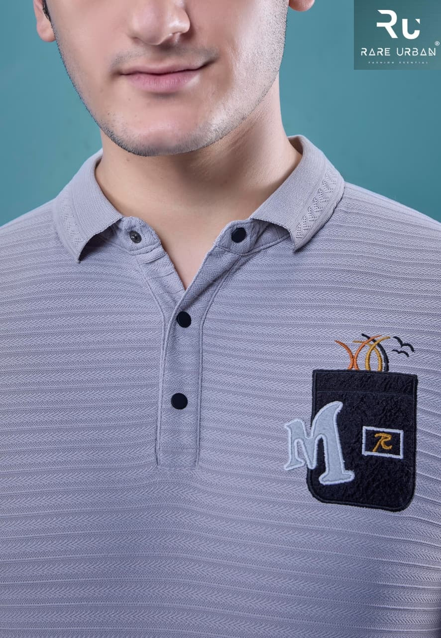 Vol 6054 Rare Urban Jacquard Knit Mens Tshirts Wholesale Rate