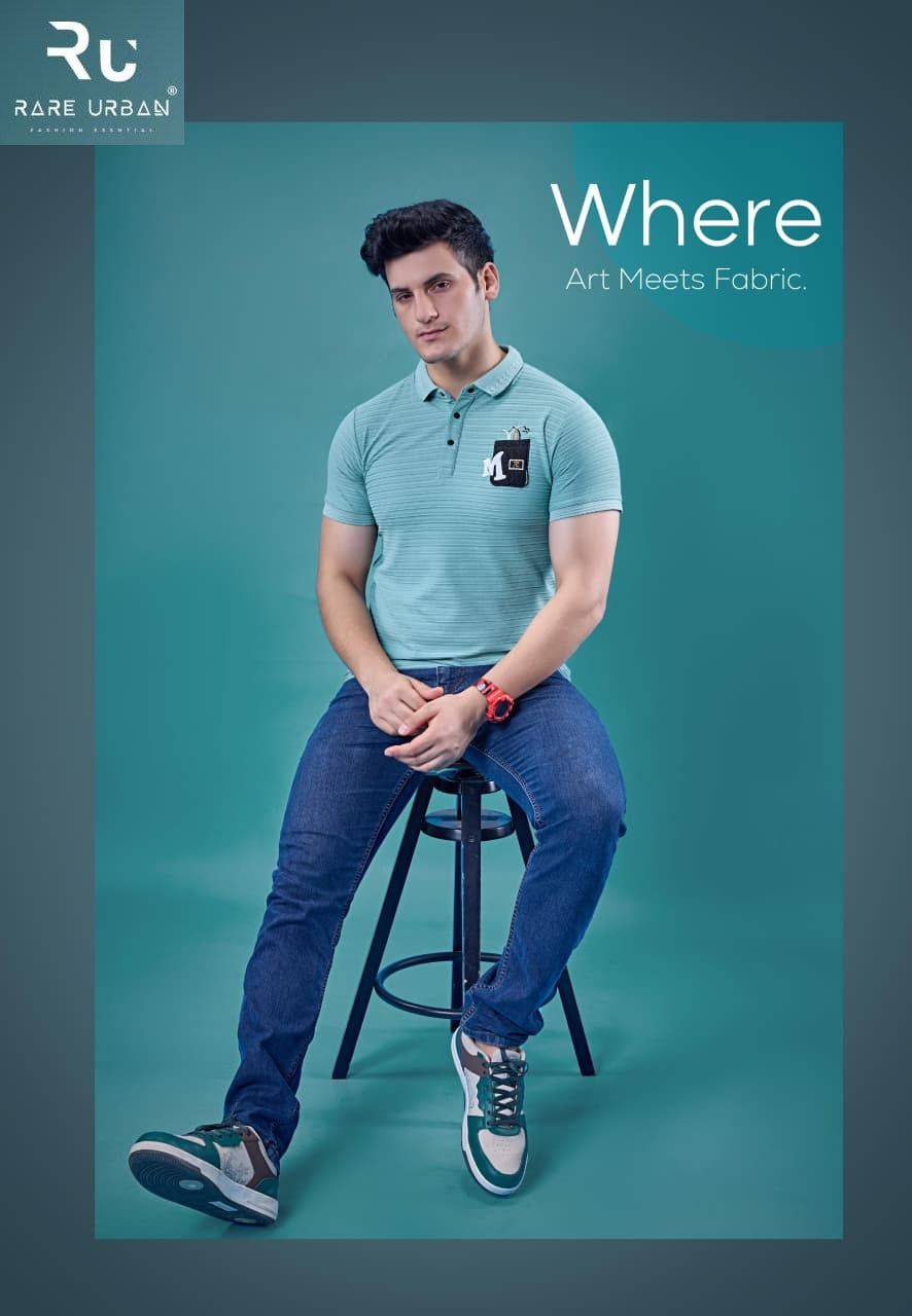 Vol 6054 Rare Urban Jacquard Knit Mens Tshirts Wholesale Rate