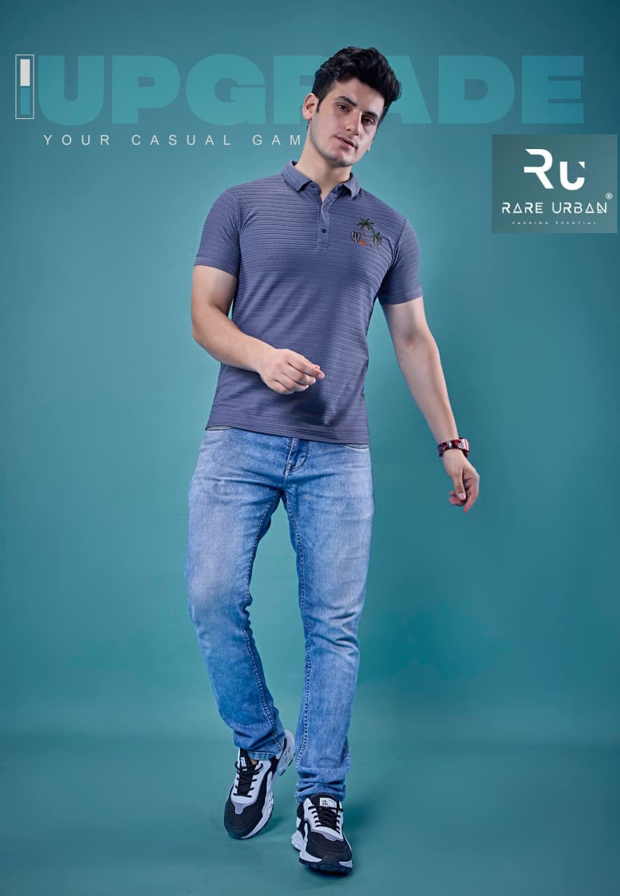 Vol 6054 Rare Urban Jacquard Knit Mens Tshirts Wholesale Rate