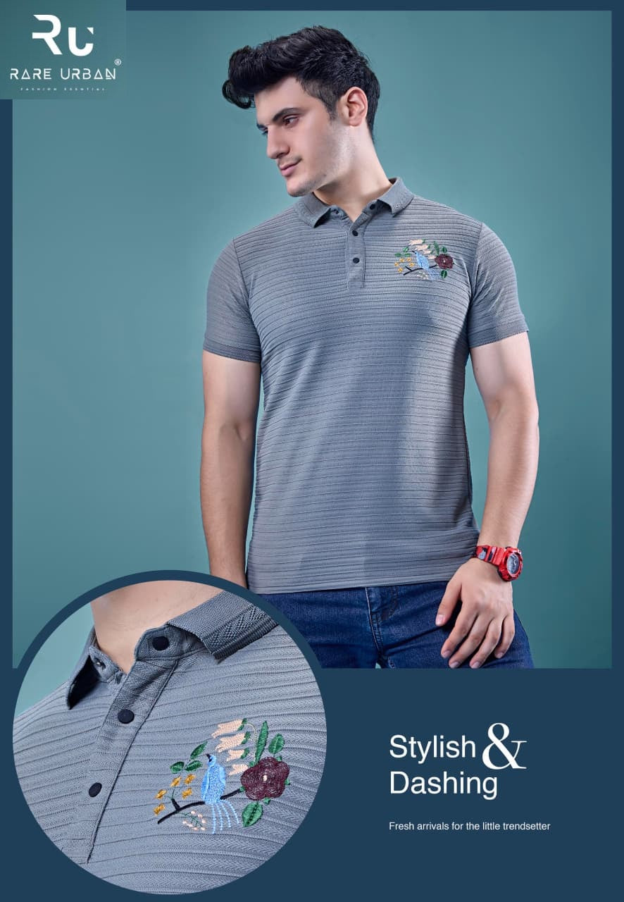 Vol 6054 Rare Urban Jacquard Knit Mens Tshirts Wholesale Rate