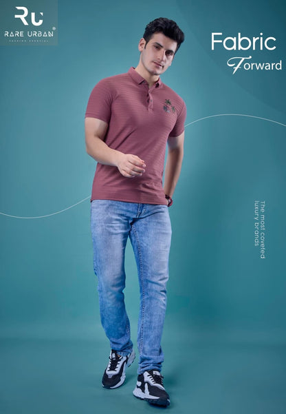 Vol 6054 Rare Urban Jacquard Knit Mens Tshirts Wholesale Rate