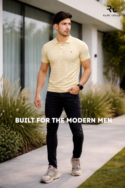 Vol 6058 Rare Urban Jacquard Knit Mens Tshirts Exporter India