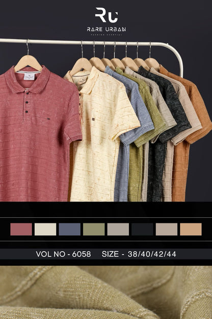 Vol 6058 Rare Urban Jacquard Knit Mens Tshirts Exporter India