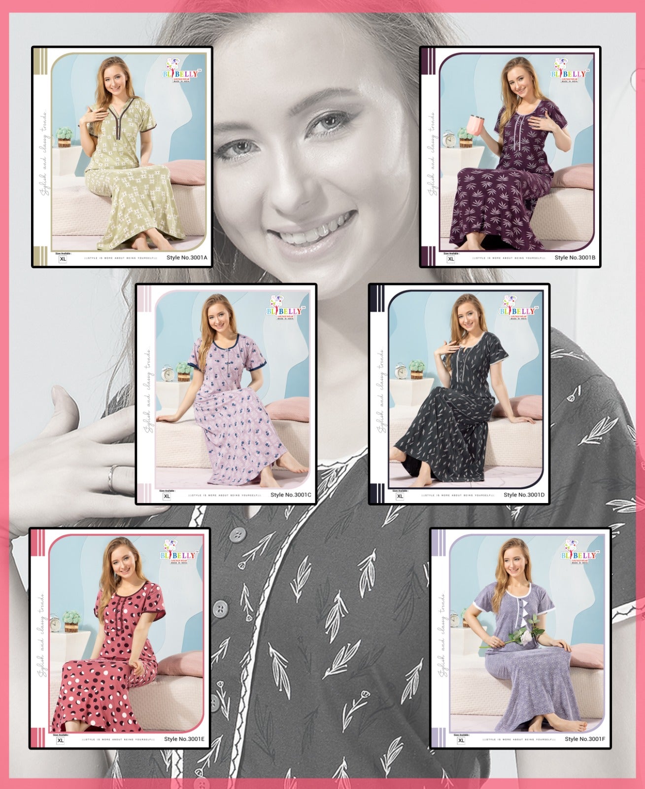 Vol 605 Belly Sinker Night Gowns Exporter