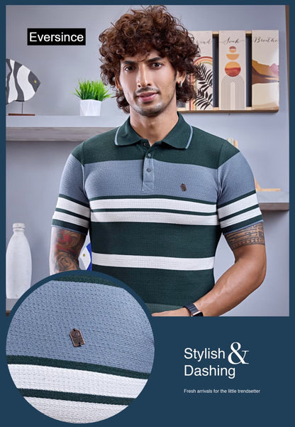 Vol 6074 Eversince Auto Stripes Mens Tshirts Manufacturer Gujarat