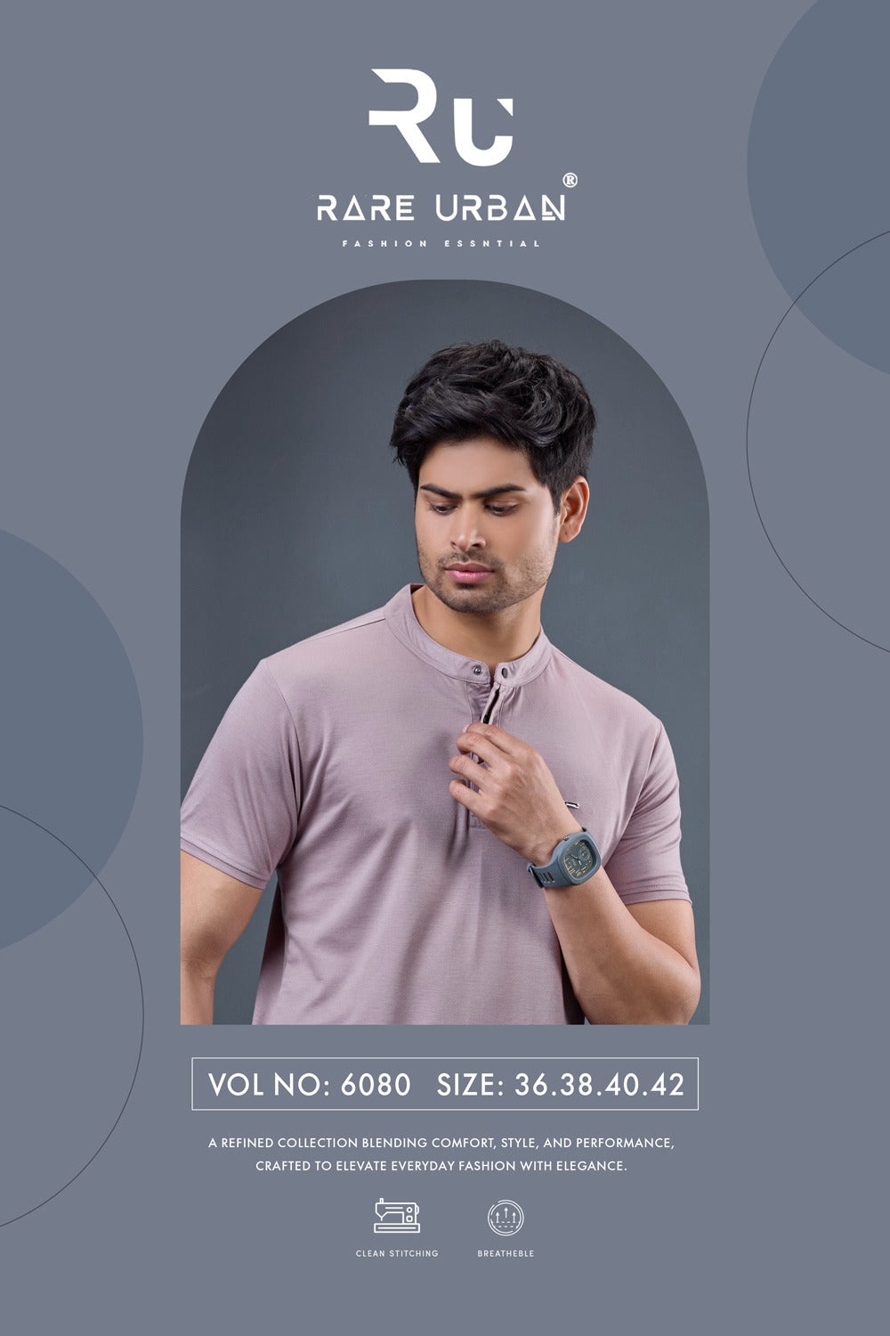 Vol 6080 Rare Urban Tencil Lycra Mens Tshirts Wholesaler India