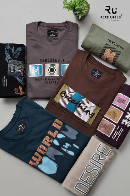 Vol 6087 Rare Urban Cotton Looper Mens Tshirts Supplier Gujarat