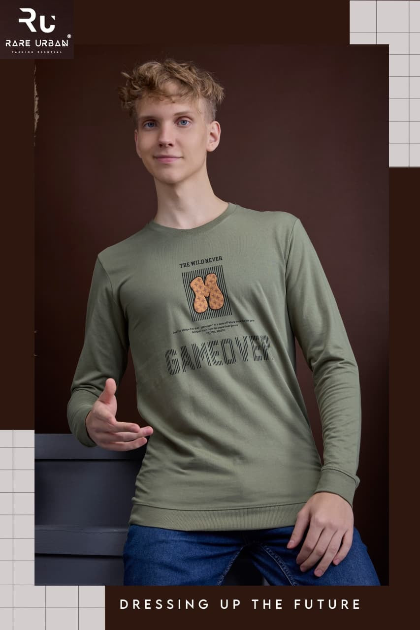 Vol 6087 Rare Urban Cotton Looper Mens Tshirts Supplier Gujarat