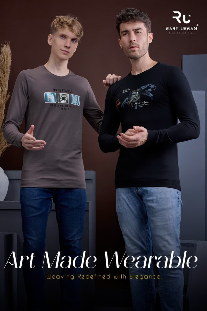 Vol 6087 Rare Urban Cotton Looper Mens Tshirts Supplier Gujarat