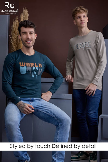 Vol 6087 Rare Urban Cotton Looper Mens Tshirts Supplier Gujarat