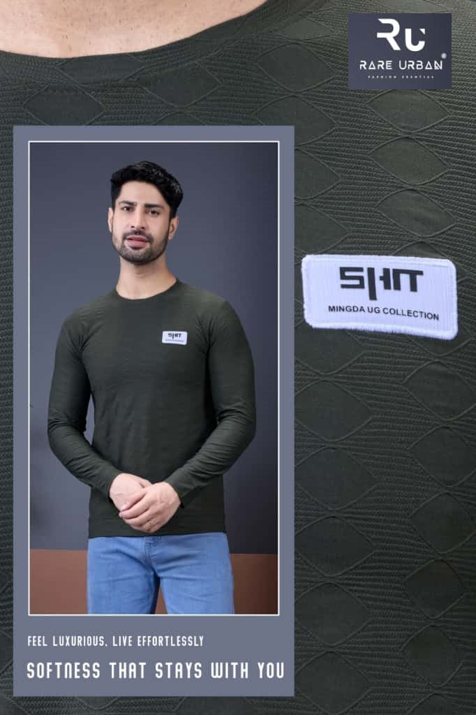 Vol 6092 Rare Urban Jacquard Mens Tshirts Wholesaler Ahmedabad