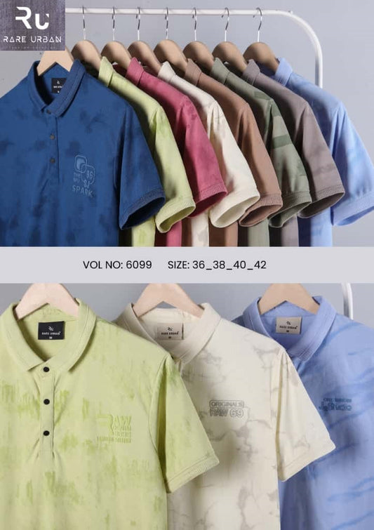 Vol 6099 Rare Urban Jacquard Knit Mens Tshirts Manufacturer