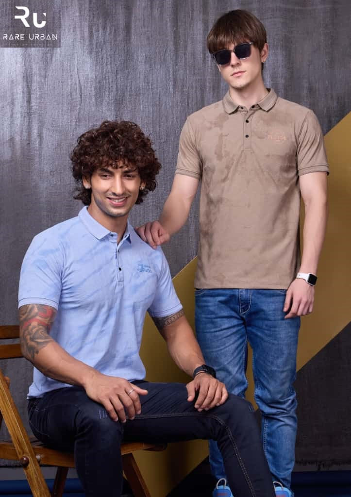 Vol 6099 Rare Urban Jacquard Knit Mens Tshirts Manufacturer