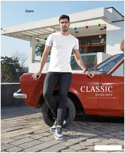Vol 61-81 Zaara Cotton Biowashed Mens Tshirts Manufacturer Ahmedabad