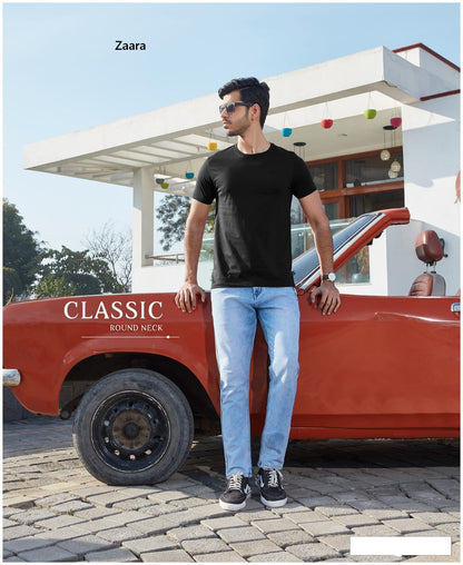 Vol 61-81 Zaara Cotton Biowashed Mens Tshirts Manufacturer Ahmedabad
