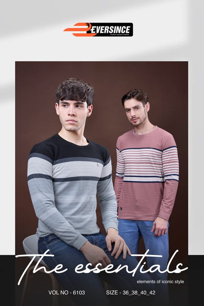 Vol 6103 Eversince Jacquard Mens Tshirts Supplier
